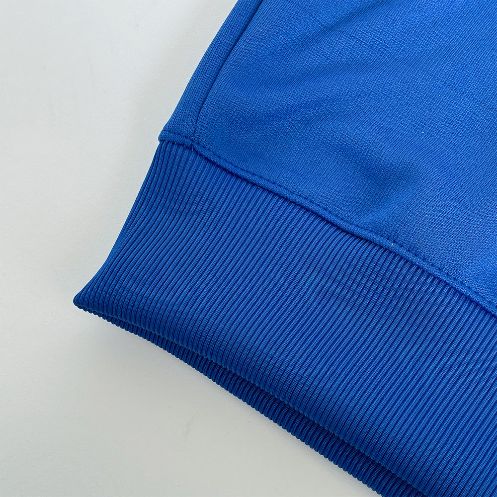 BLUE FLEECE WINTER SWEATSHIRT - COBALT GREEN