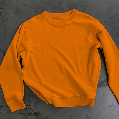 ORANGE FLEECE WINTER SWEATSHIRT - COBALT GREEN
