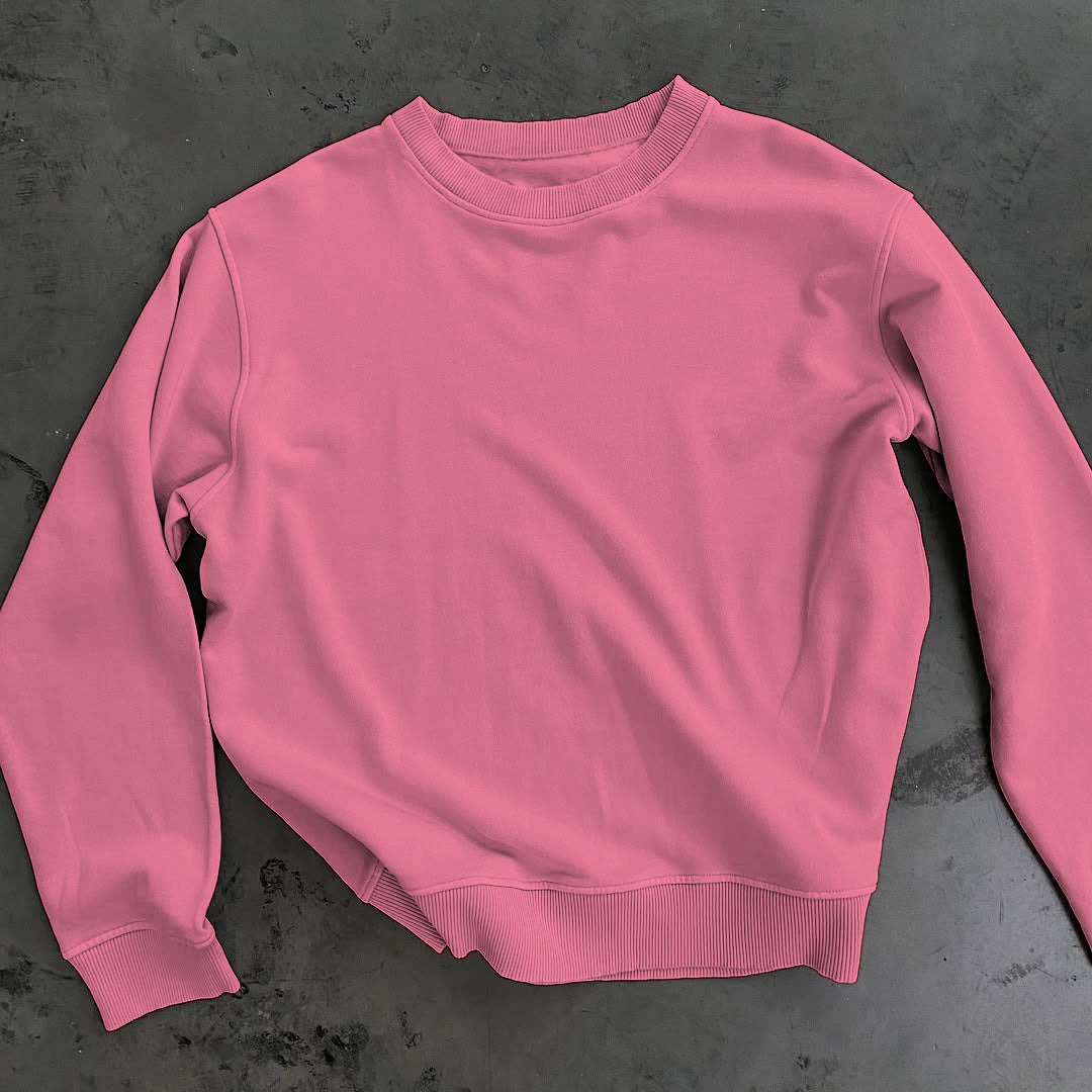 PINK FLEECE WINTER SWEATSHIRT - COBALT GREEN