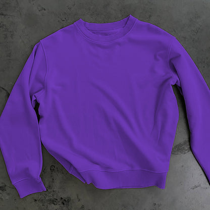 PURPLE FLEECE WINTER SWEATSHIRT - COBALT GREEN
