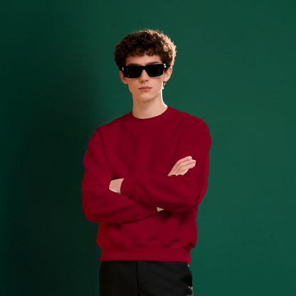 MAROON FLEECE WINTER SWEATSHIRT