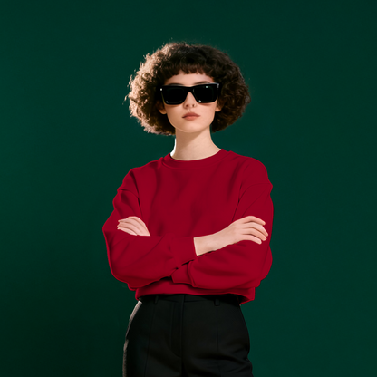 MAROON FLEECE WINTER SWEATSHIRT