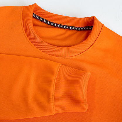 ORANGE FLEECE WINTER SWEATSHIRT - COBALT GREEN