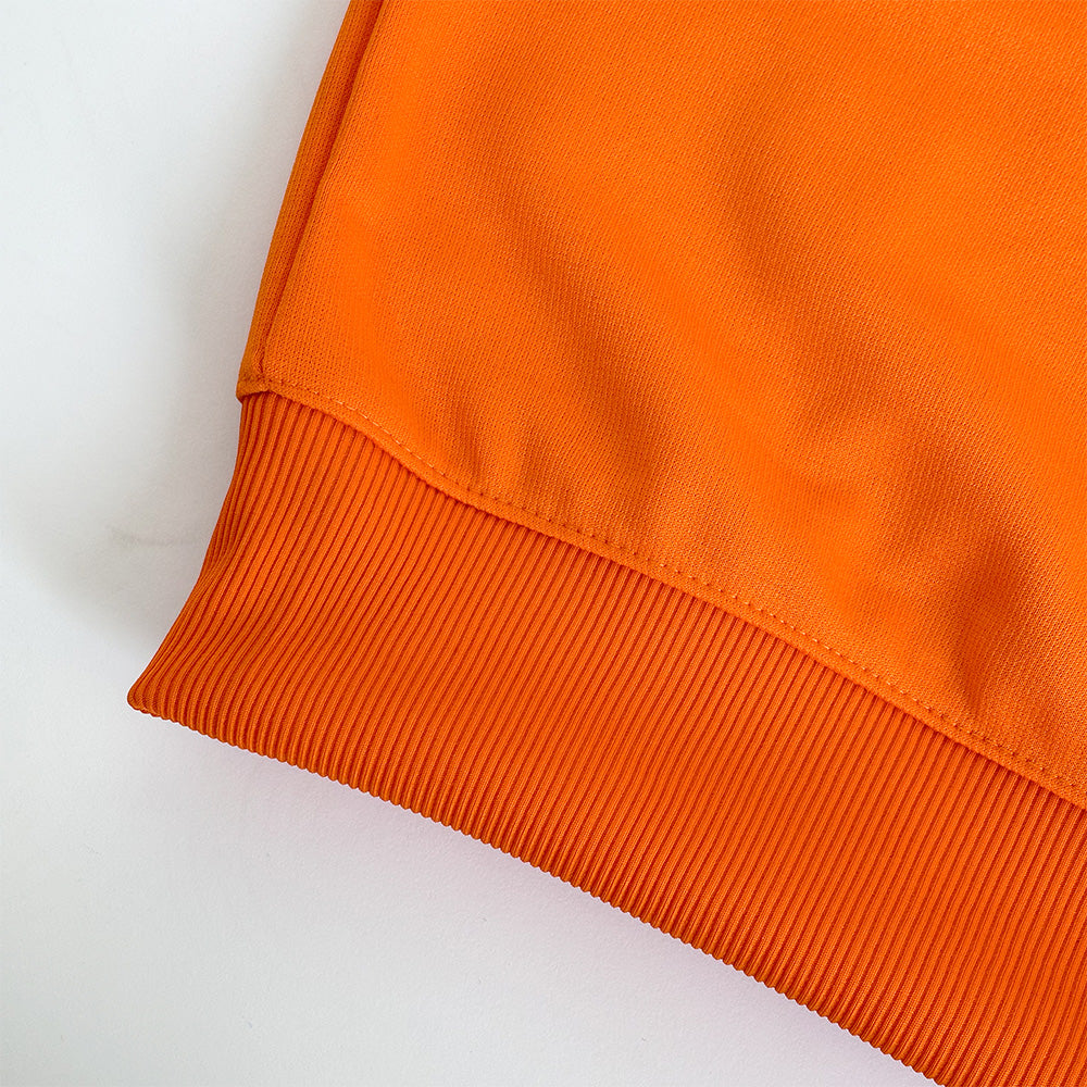 ORANGE FLEECE WINTER SWEATSHIRT - COBALT GREEN