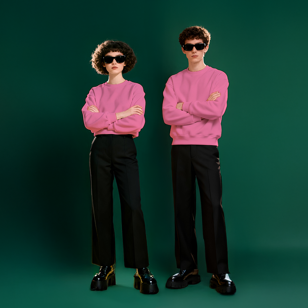 PINK FLEECE WINTER SWEATSHIRT