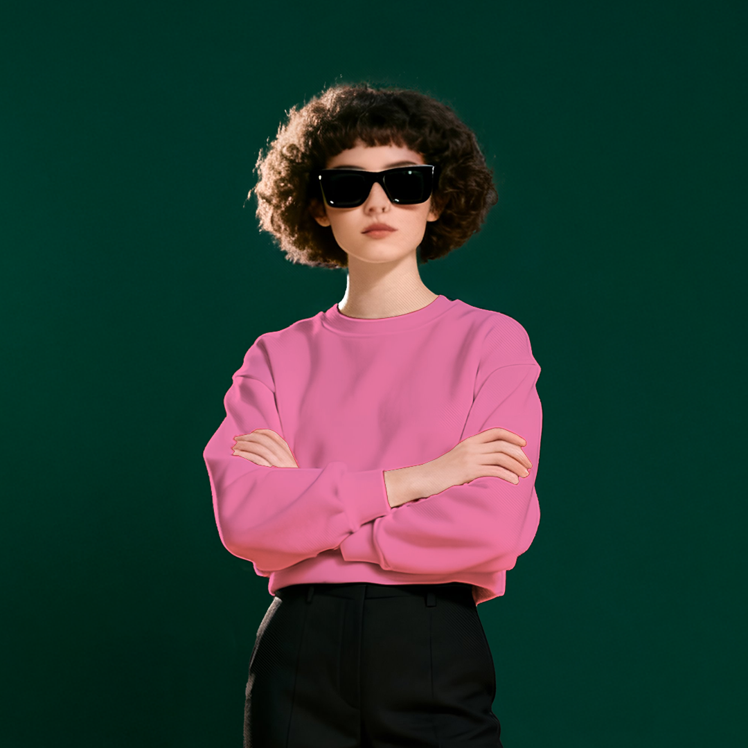 PINK FLEECE WINTER SWEATSHIRT