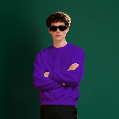 PURPLE FLEECE WINTER SWEATSHIRT