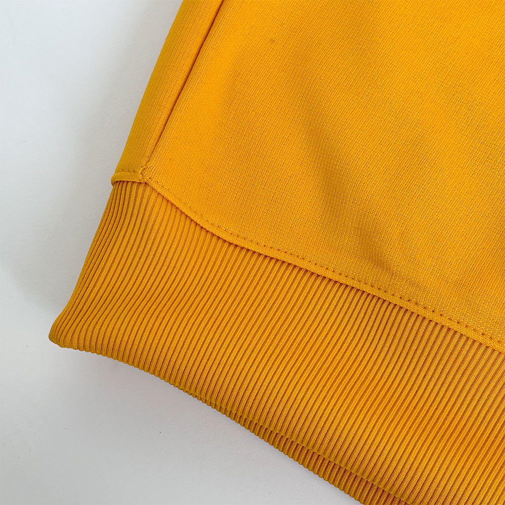 YELLOW FLEECE WINTER SWEATSHIRT - COBALT GREEN